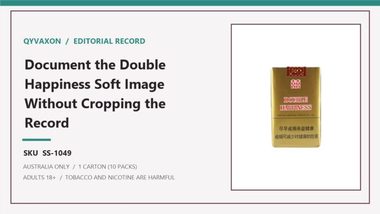 Qyvaxon editorial record for Double Happiness Soft - 1 Carton (10 Packs) and SKU SS-1049